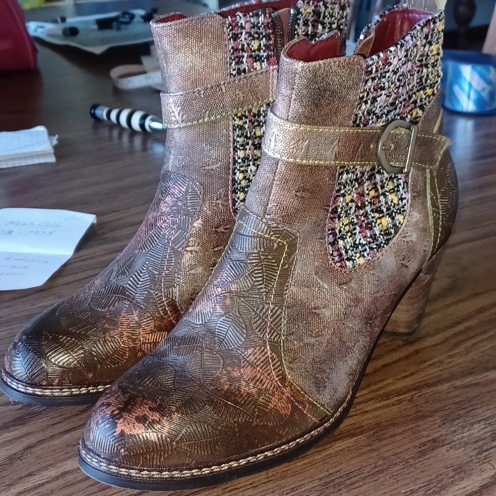 L’Artiste by Spring Step Nancies Boots Booties Boho Size 40 (8.5-9 US)